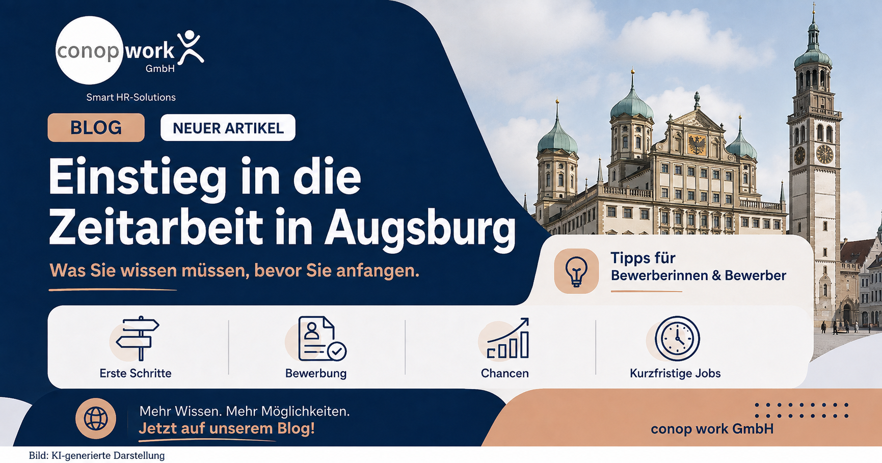 Zeitarbeit in Augsburg: Tipps für Ihren Einstieg | conop work